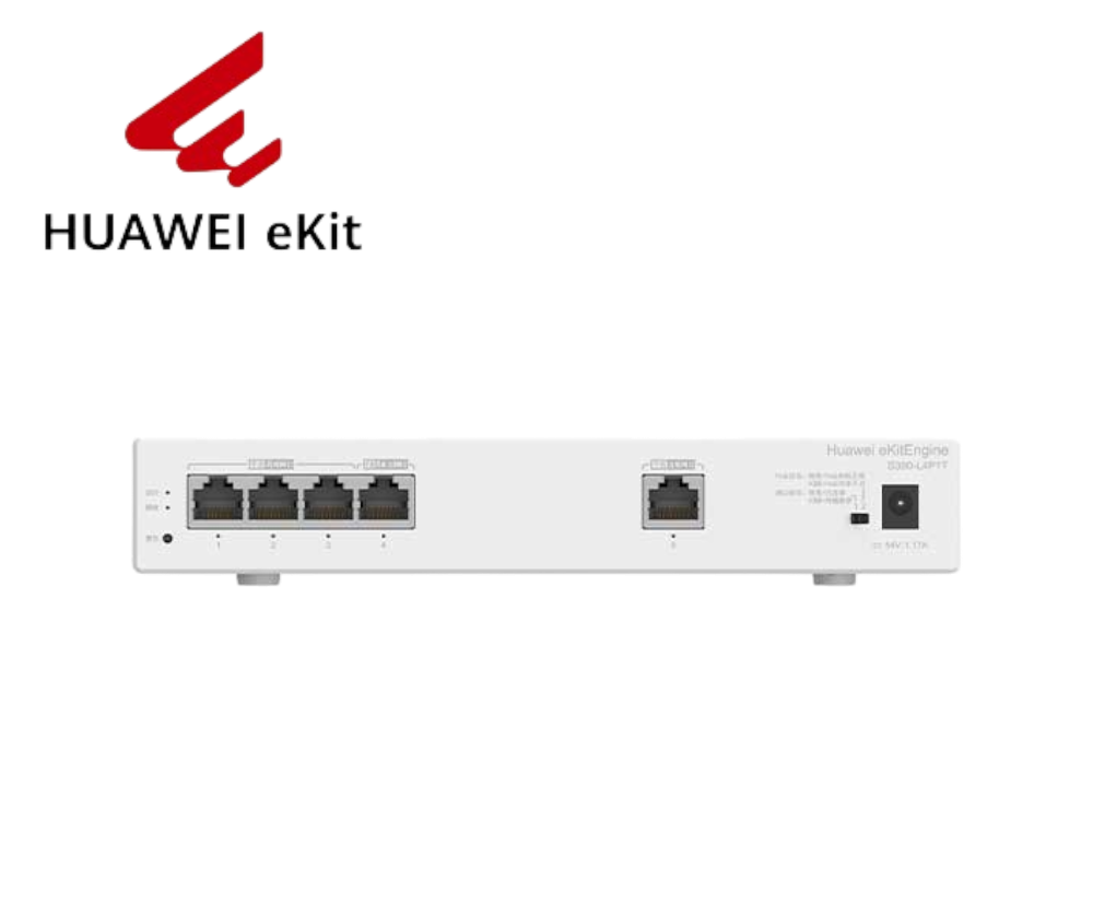 Huawei Gateway S380-L4P1T | 1GE WAN | 4GE LAN (PoE+, 50W) | Hasta 150 Usuarios