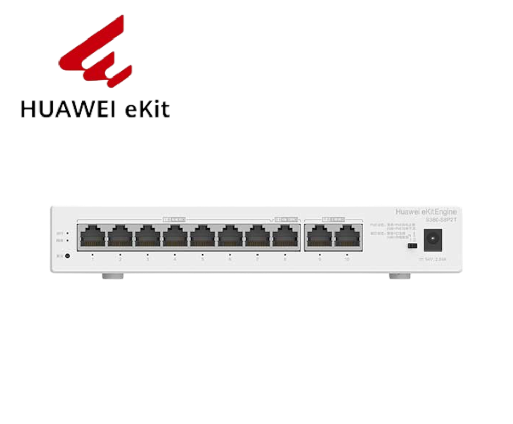 Huawei Gateway S380-S8P2T | 2GE WAN | 8GE LAN PoE+ (124W) | Alta Capacidad Empresarial