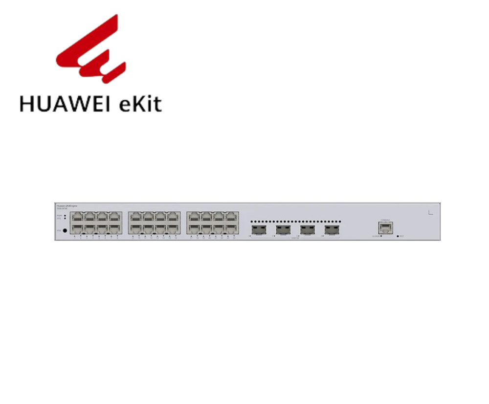 HUAWEI eKit S220-24T4X | Gestionado L2 | 24 Gigabit | 4 SFP+ 10G | Rack 1U