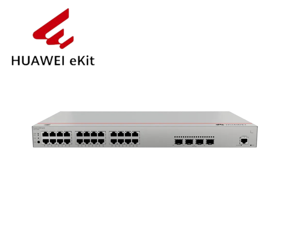 HUAWEI eKit S220-24P4X | Switch L2 Gigabit PoE, 1U, Gestión Avanzada, Gris