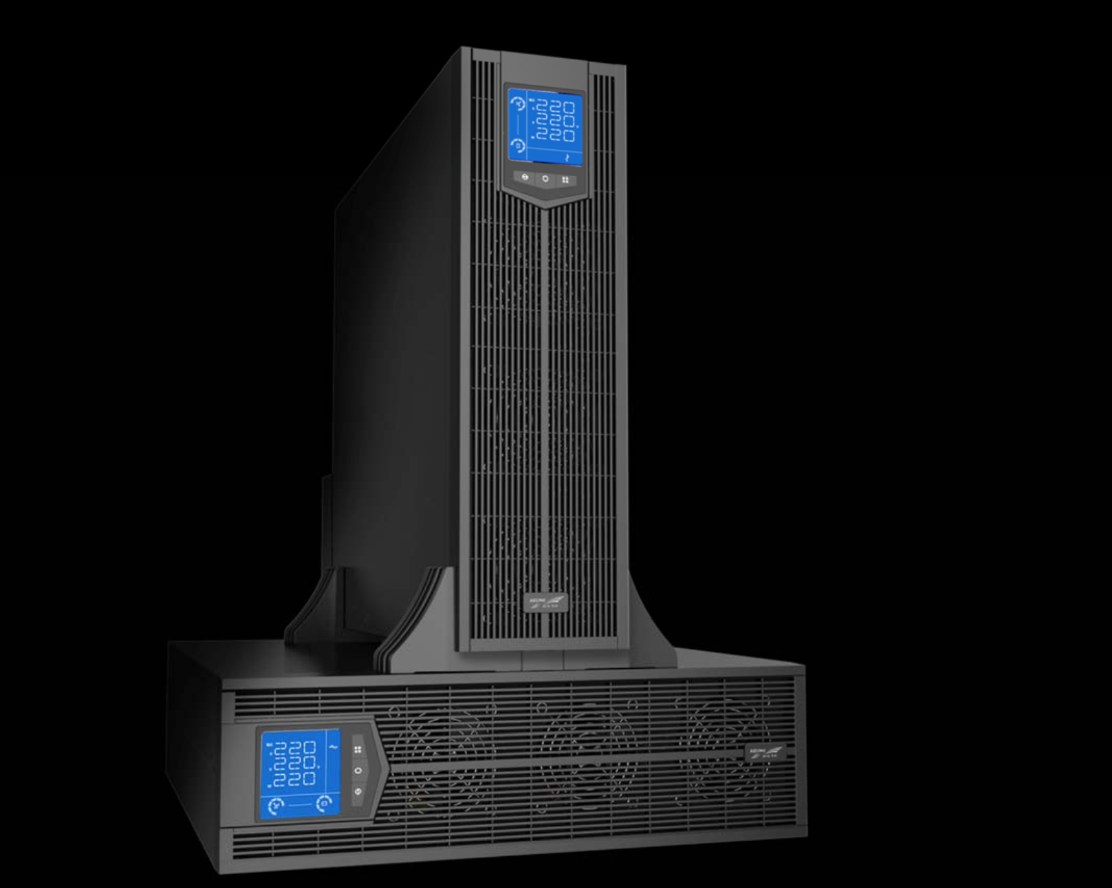 UPS 30kVA, trifásica, tipo rack, entrada de 192VDC, unidad de larga duración. "